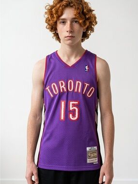 Mitchell & Ness Toronto Purple Basketball Jersey #15 Carter